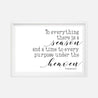 Ecclesiastes 3:1 Wall Art Christian Home Decor Sign Printable Template