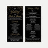 Elegant New Years Eve Wedding Program Printable Template
