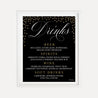 Elegant New Years Eve Wedding Bar Drinks Sign Printable Template
