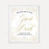 Elegant New Years Eve Wedding Guestbook Sign Printable Template
