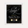 Elegant New Years Eve Wedding Hashtag Sign Printable Template