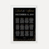 Elegant New Years Eve Wedding Seating Chart Plan Sign Printable Template