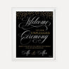 Elegant New Years Eve Wedding Unplugged Ceremony Sign Printable Template
