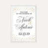 Elegant New Years Eve Wedding Welcome Sign Printable Template