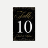Elegant New Years Eve Wedding Table Numbers Printable Template