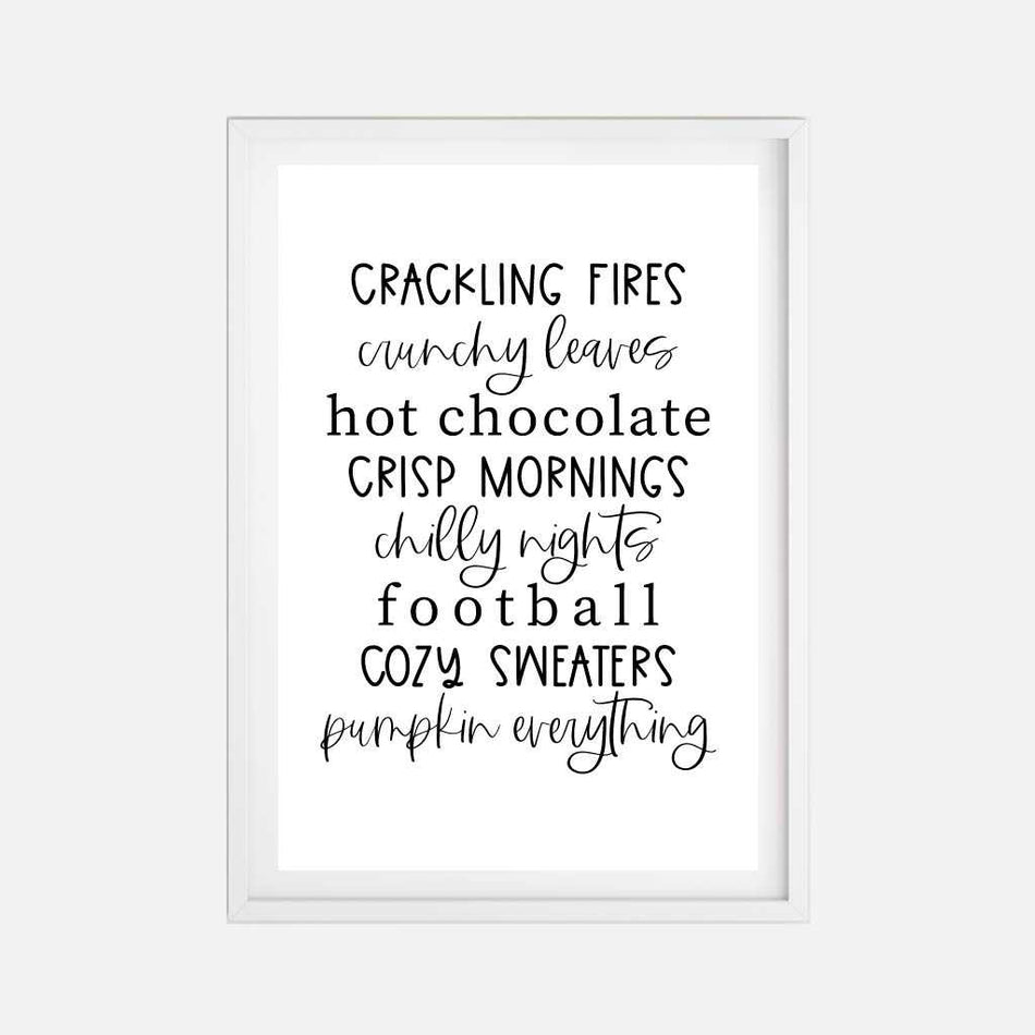 Fall Party Sign Printable Template