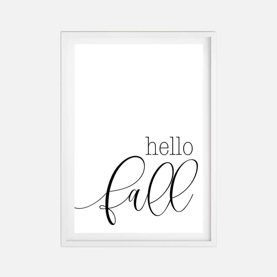 Fall Party Sign Printable Template