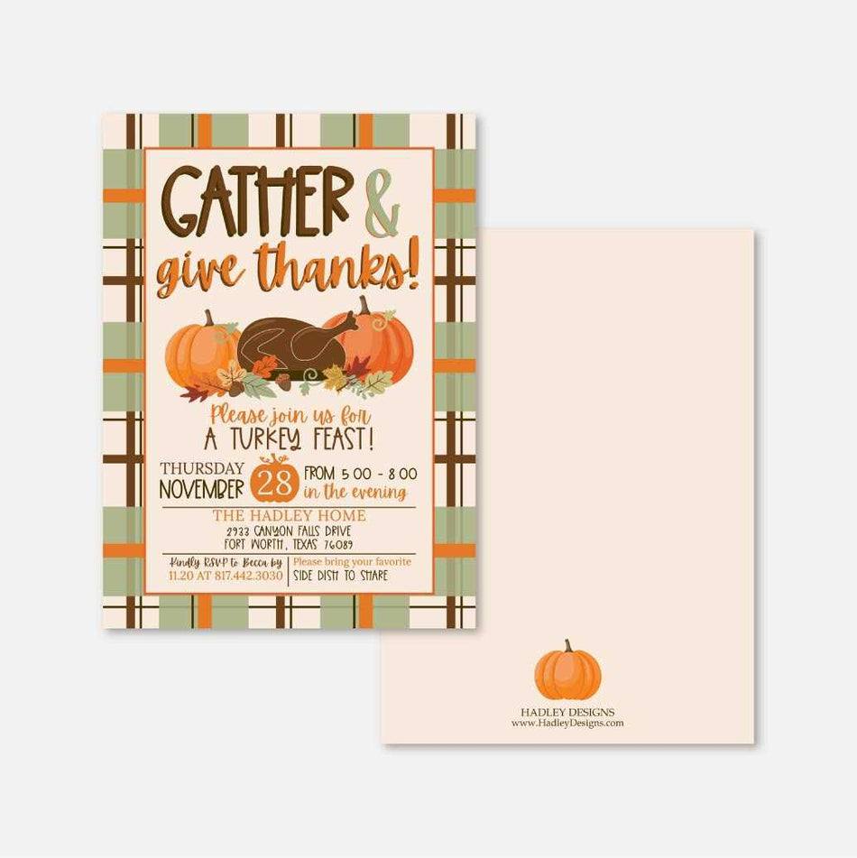 Fall Party Invitation Printable Template