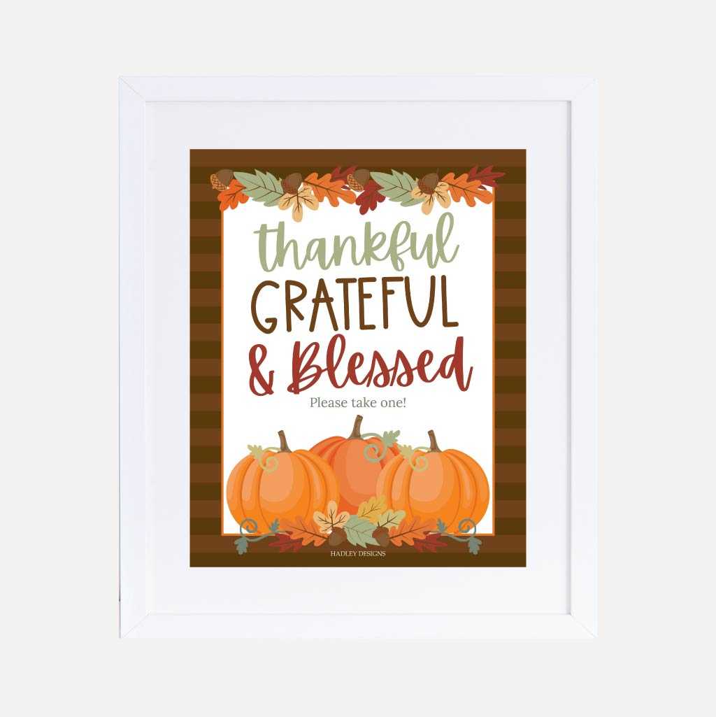 Printable Fall Party Signs Set Templates | Hadley Designs - Printables