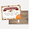 Fall Rustic Baby Shower Diaper Raffle Printable Template