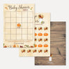 Fall Rustic Baby Shower Games Set Printable Template
