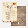 Fall Rustic Baby Shower Price is Right Game Printable Template