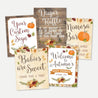 Fall Rustic Baby Shower Sign Bundle Printable Template