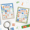 Camping Hiking Bingo Game Board Template