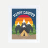 Mountains Happy Camper Sign Template
