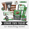 Field Football Kids Party Complete Package Set Printable Template