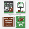 American Superbowl Posters Decor Favor Welcome Signs
