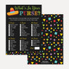 Fiesta Baby Shower Games Set Printable Template