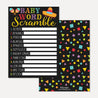 Fiesta Baby Shower Games Set Printable Template