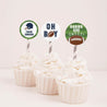 Football Baby Shower Cupcake Toppers Printable Template