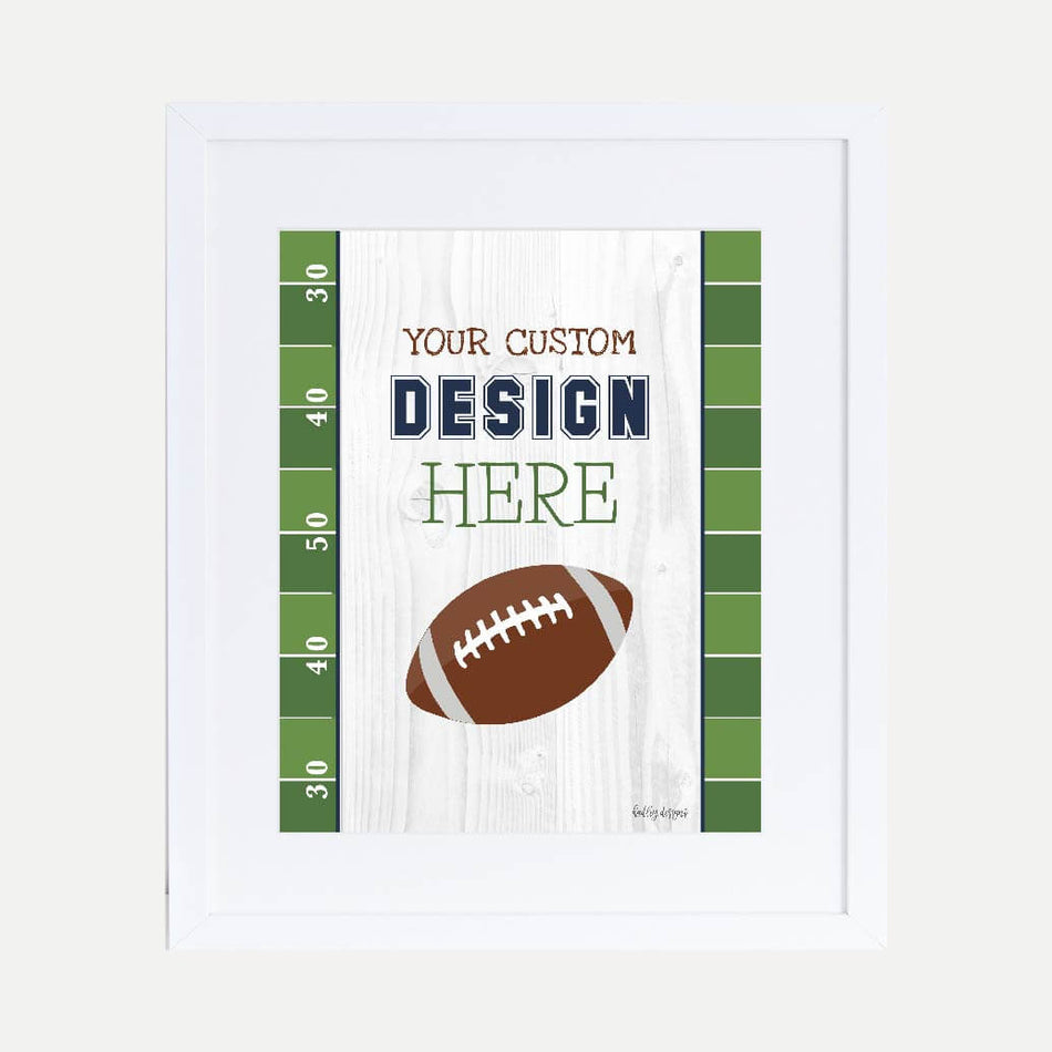Football Baby Shower Custom Sign Printable Template
