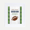 Football Baby Shower Custom Sign Printable Template