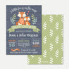 Fox Baby Shower Invitation Printable Template