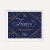 Gatsby Navy Wedding Favors Sign Printable Template