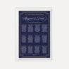 Gatsby Navy Wedding Seating Chart Sign Printable Template