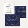 Gatsby Navy Wedding Sign Set Printable Template