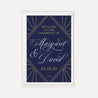 Gatsby Navy Wedding Welcome Sign Printable Template