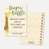 Giraffe Baby Shower Diaper Raffle Printable Template