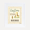 Giraffe Baby Shower Custom Sign Printable Template