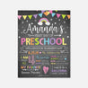 Pink Back to School Interview Sign Printable Template