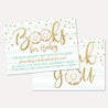 Blue Donut Baby Shower Book Request Card Printable Template