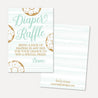 Blue Donut Baby Shower Diaper Raffle Printable Template