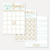 Blue Donut Baby Shower Bingo Game Printable Template