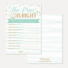 Blue Donut Baby Shower Price is Right Game Printable Template