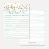 Blue Donut Baby Shower Games Set Printable Template