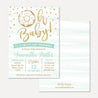 Blue Donut Baby Shower Invitation Printable Template