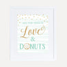 Blue Donut Baby Shower Quote Sign Printable Template
