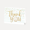 Blue Donut Baby Shower Thank You Card Printable Template