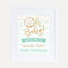 Blue Donut Baby Shower Welcome Sign Printable Template