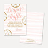 Pink Donut Baby Shower Diaper Raffle Printable Template