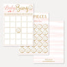 Pink Donut Baby Shower Bingo Game Printable Template