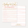 Pink Donut Baby Shower Word Scramble Game Printable Template
