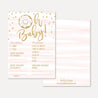 Pink Donut Baby Shower Prediction Advice Wishes Bundle Printable Template