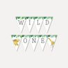 Gold Safari Baby Shower Banner Printable Template