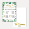 Gold Safari Baby Shower Games Set Printable Template