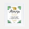 Gold Safari Baby Shower Mimosa Sign Printable Template